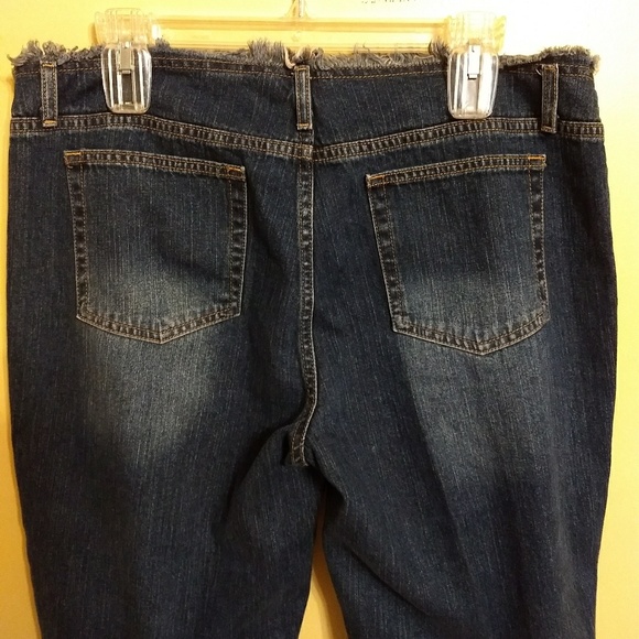 Vintage high waist so jean capris fray sz 13 *U - Picture 4 of 5